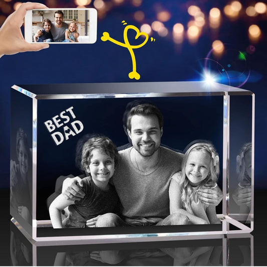 3D Crystal Photo Heart